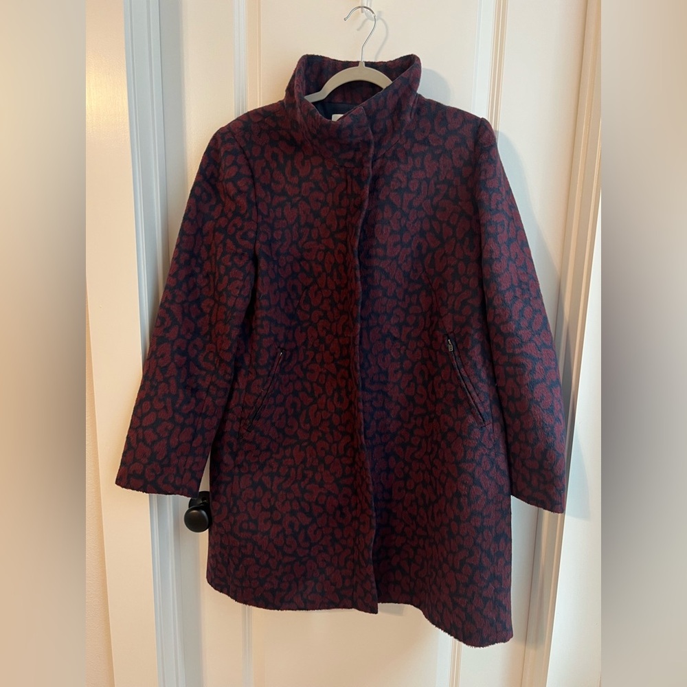 LOFT Leopard Print Coat - L - Picture 3 of 10